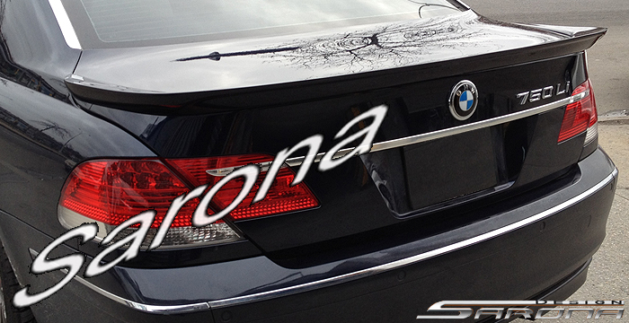 Custom BMW 7 Series Trunk Wing  Sedan (2005 - 2008) - $395.00 (Manufacturer Sarona, Part #BM-033-TW)